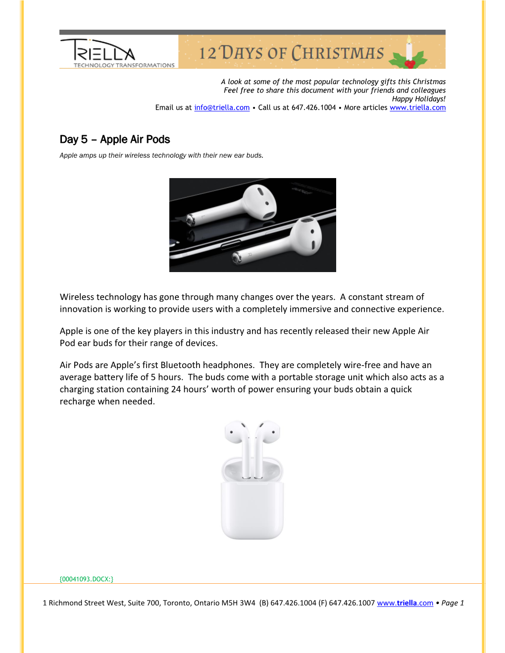Apple Air Pods Apple Amps up Their Wireless Technology with Their New Ear Buds