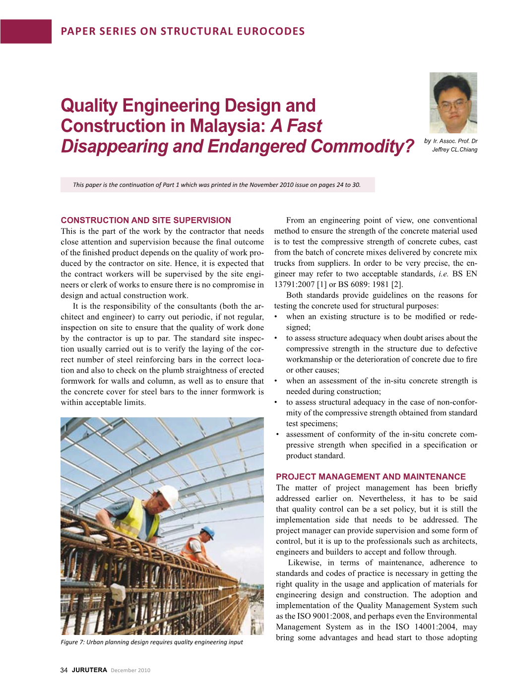 Quality Engineering Design and Construction in Malaysia: a Fast by Ir