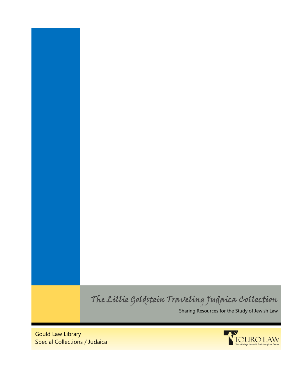 Gould Law Library Special Collections / Judaica