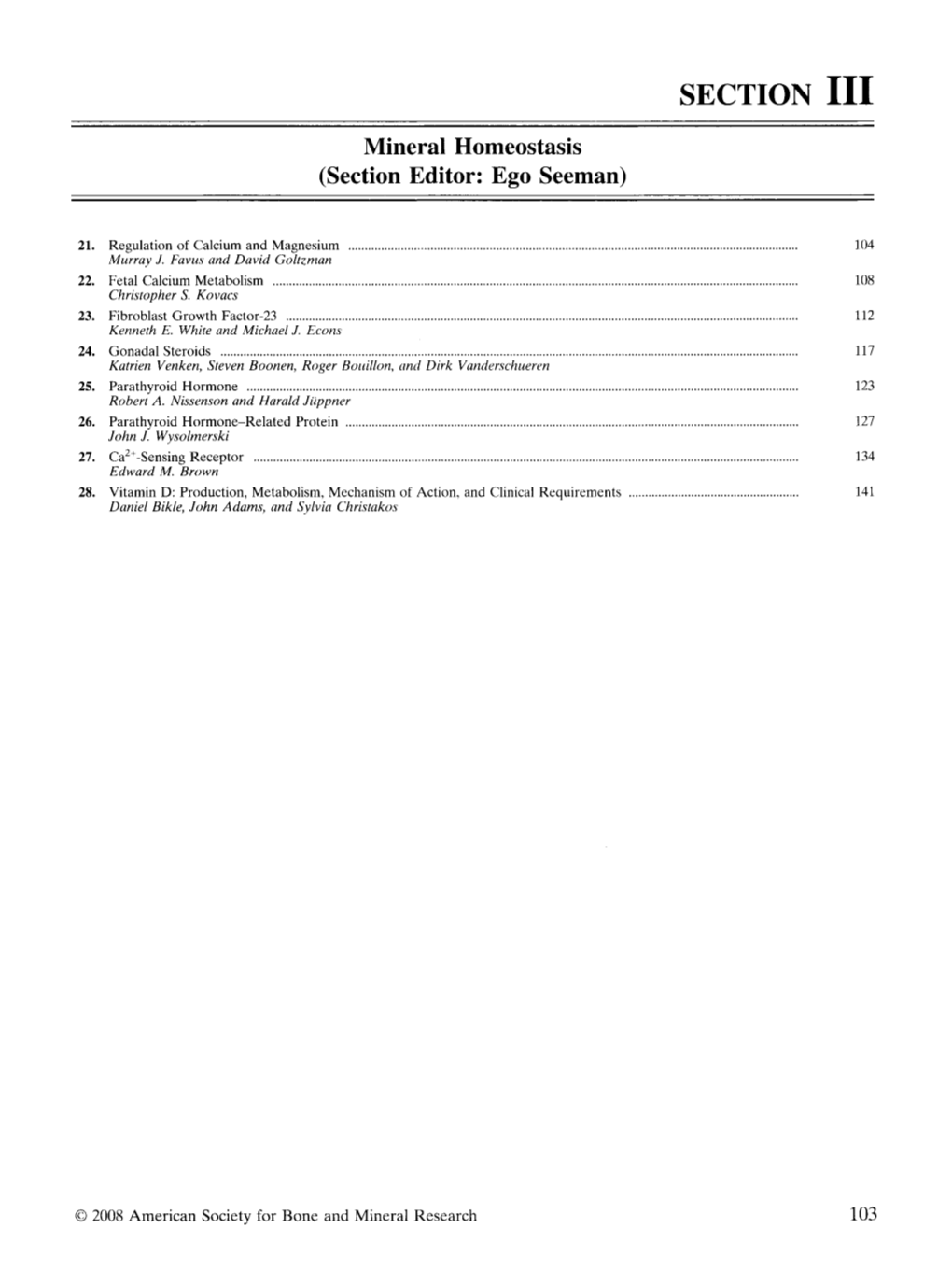 Chapter 21. Regulation of Calcium and Magnesium