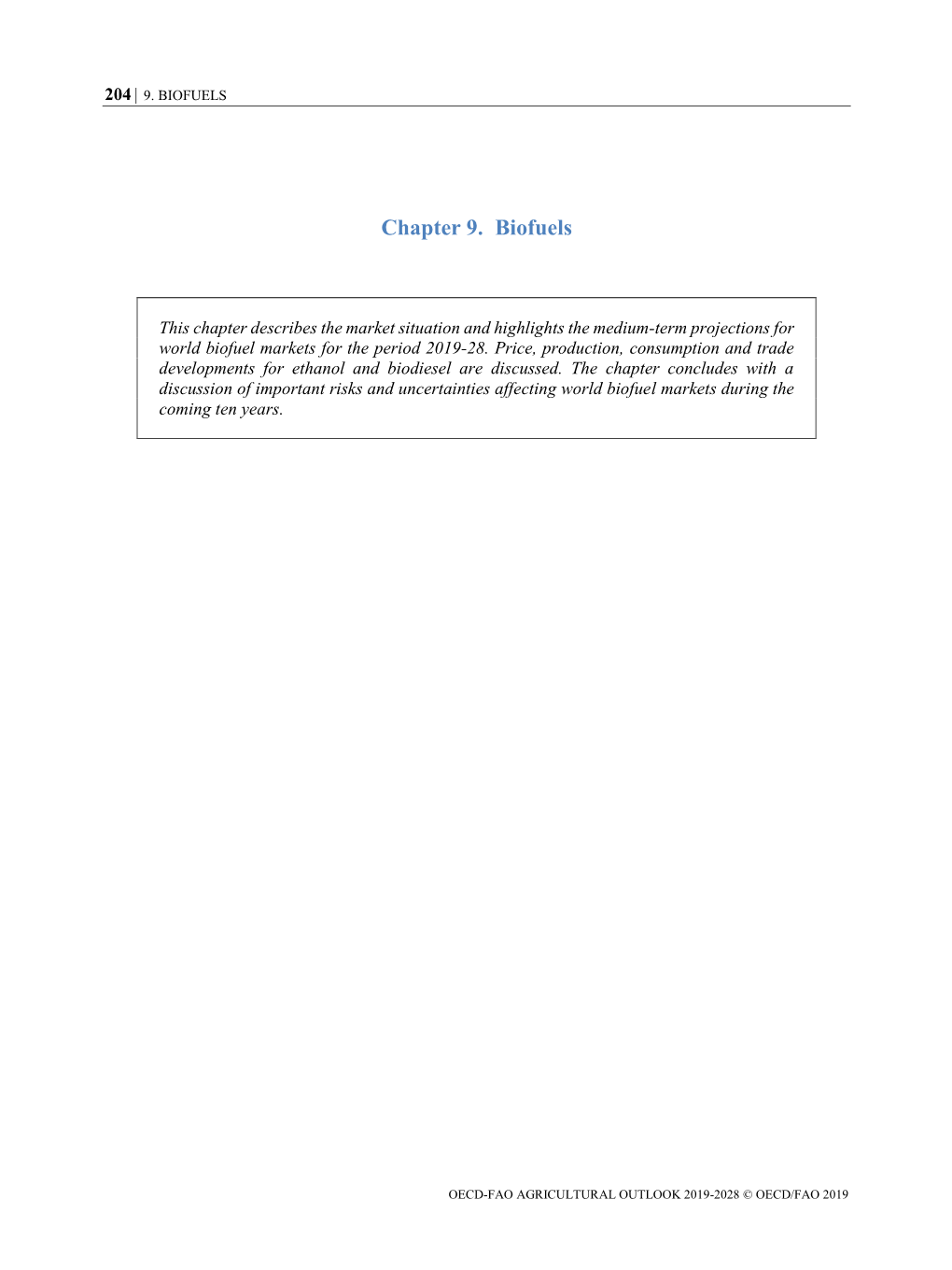 Chapter 9. Biofuels