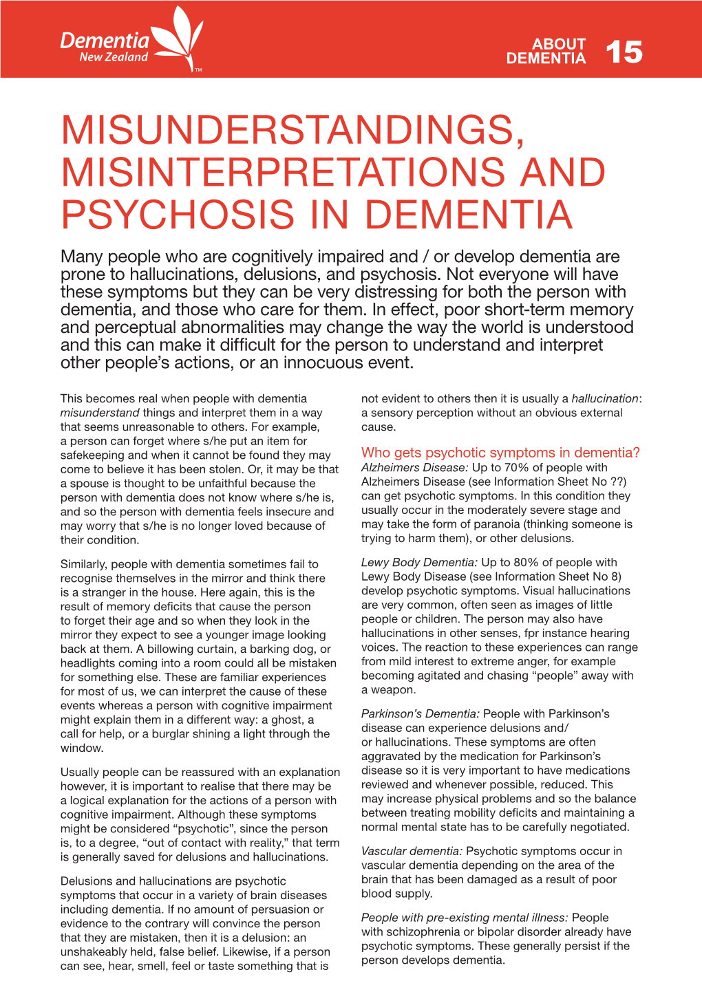 Misunderstandings, Misinterpretations And