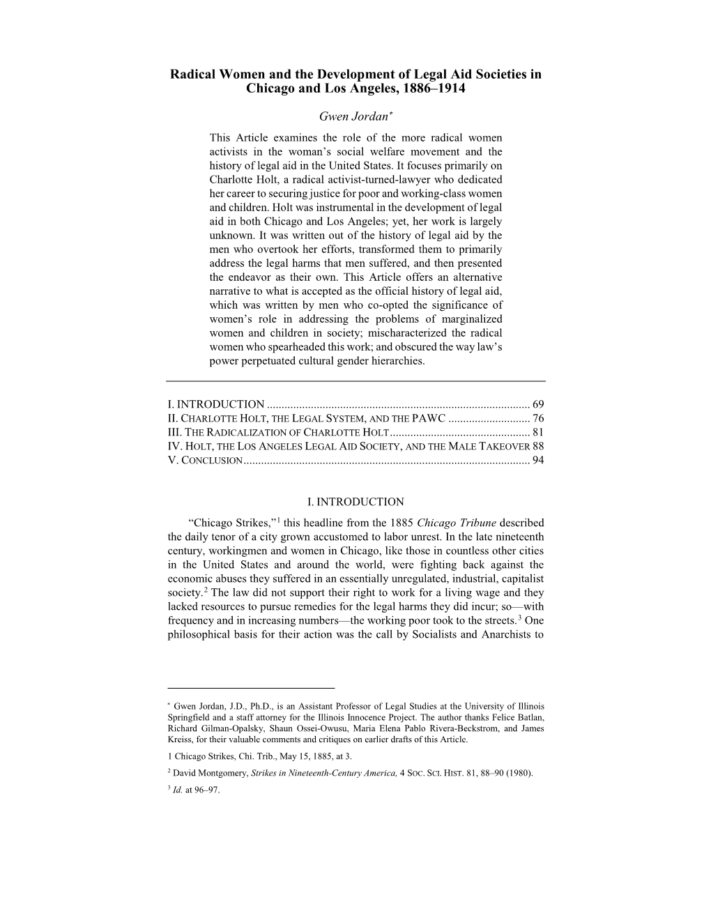 Radical Women and the Development of Legal Aid Societies in Chicago and Los Angeles, 1886–1914