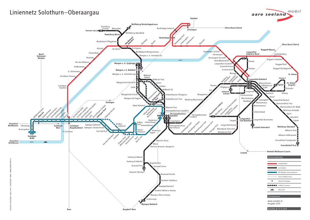 Liniennetz Solothurn–Oberaargau Balsthal