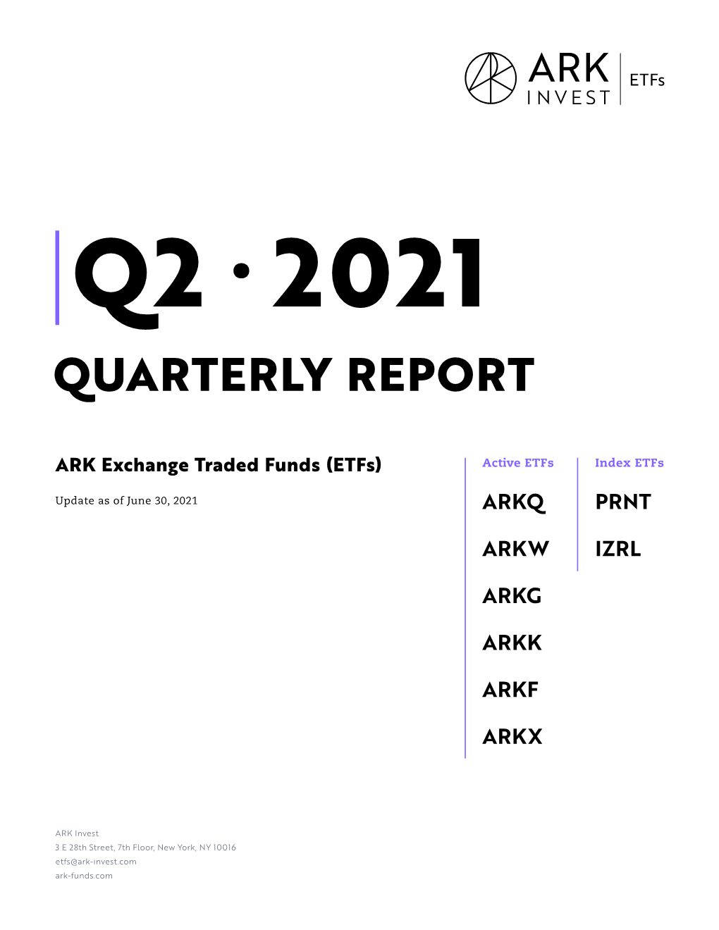 Quarterly Report