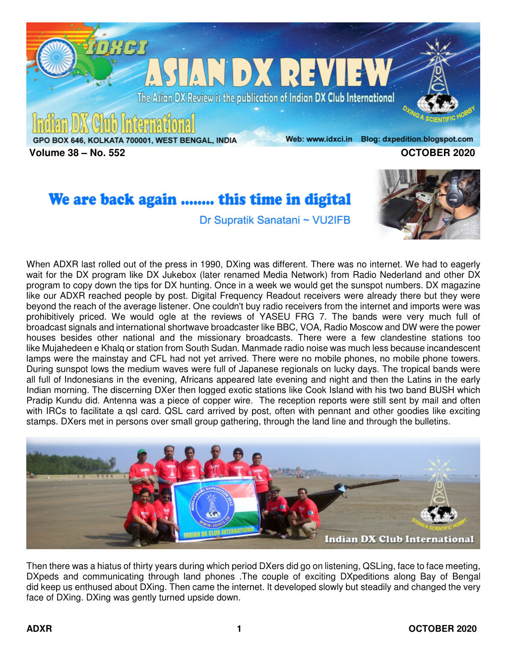 ADXR Volume-38-No-552 October 2020