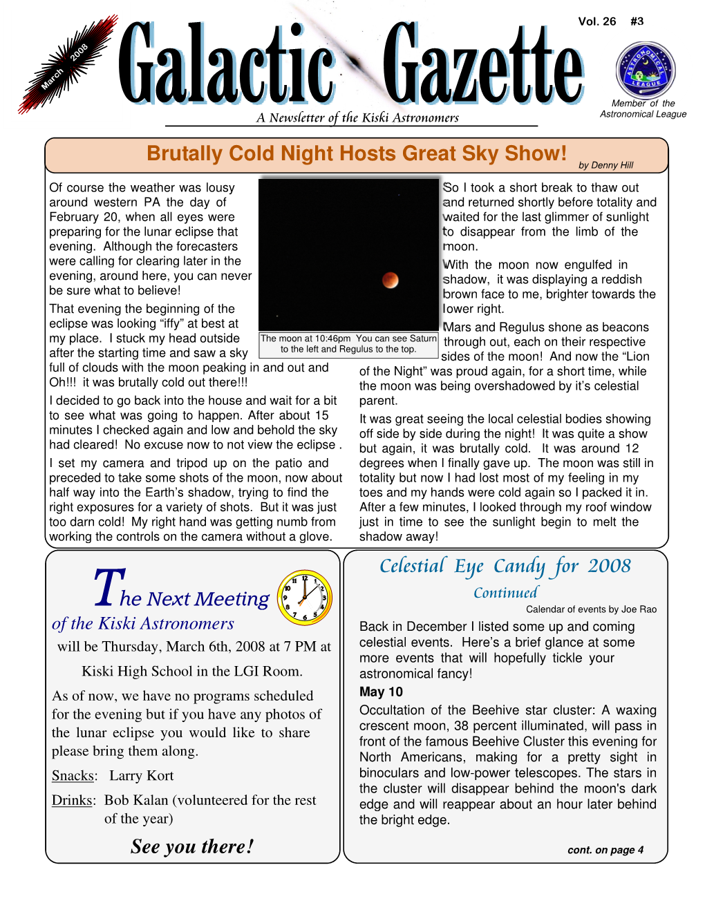 March 2008 Newsletter