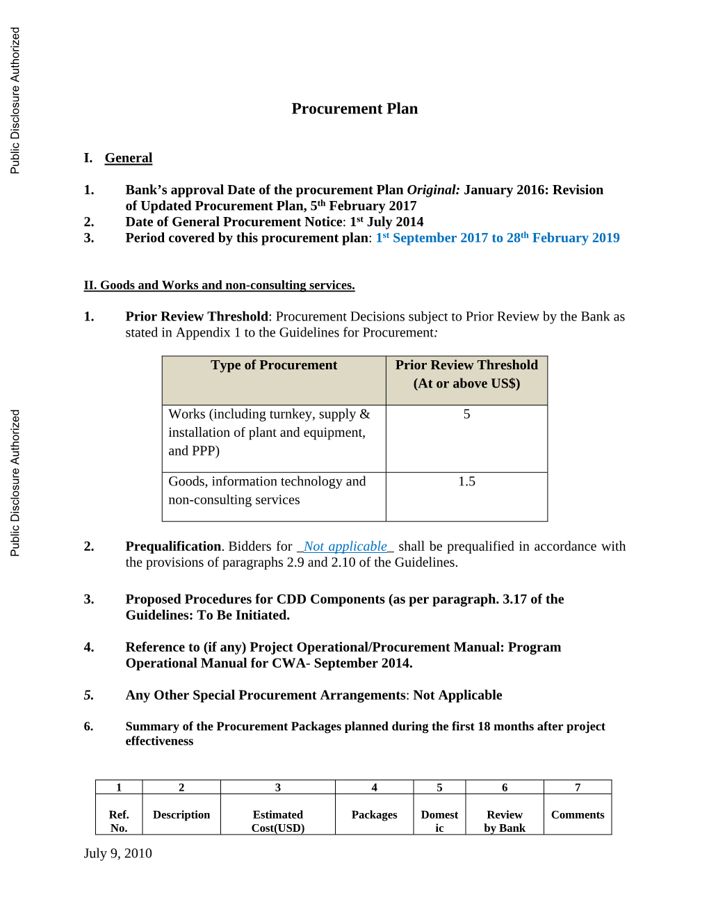 World Bank Document