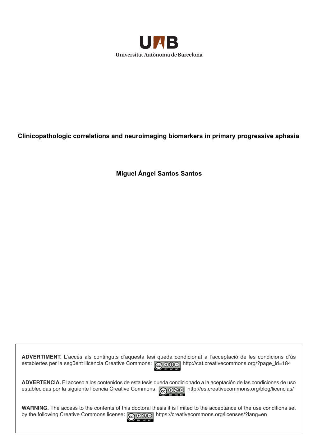 Clinicopathologic Correlations and Neuroimaging Biomarkers in Primary Progressive Aphasia