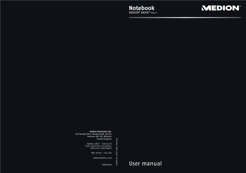 Notebook User Manual