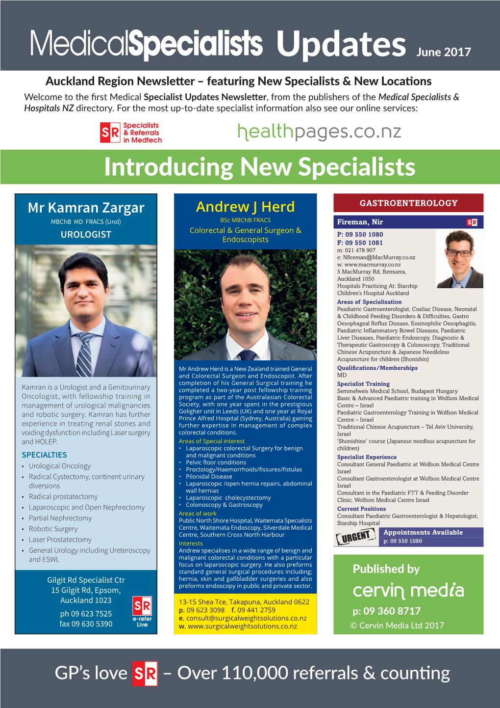 Introducing New Specialists