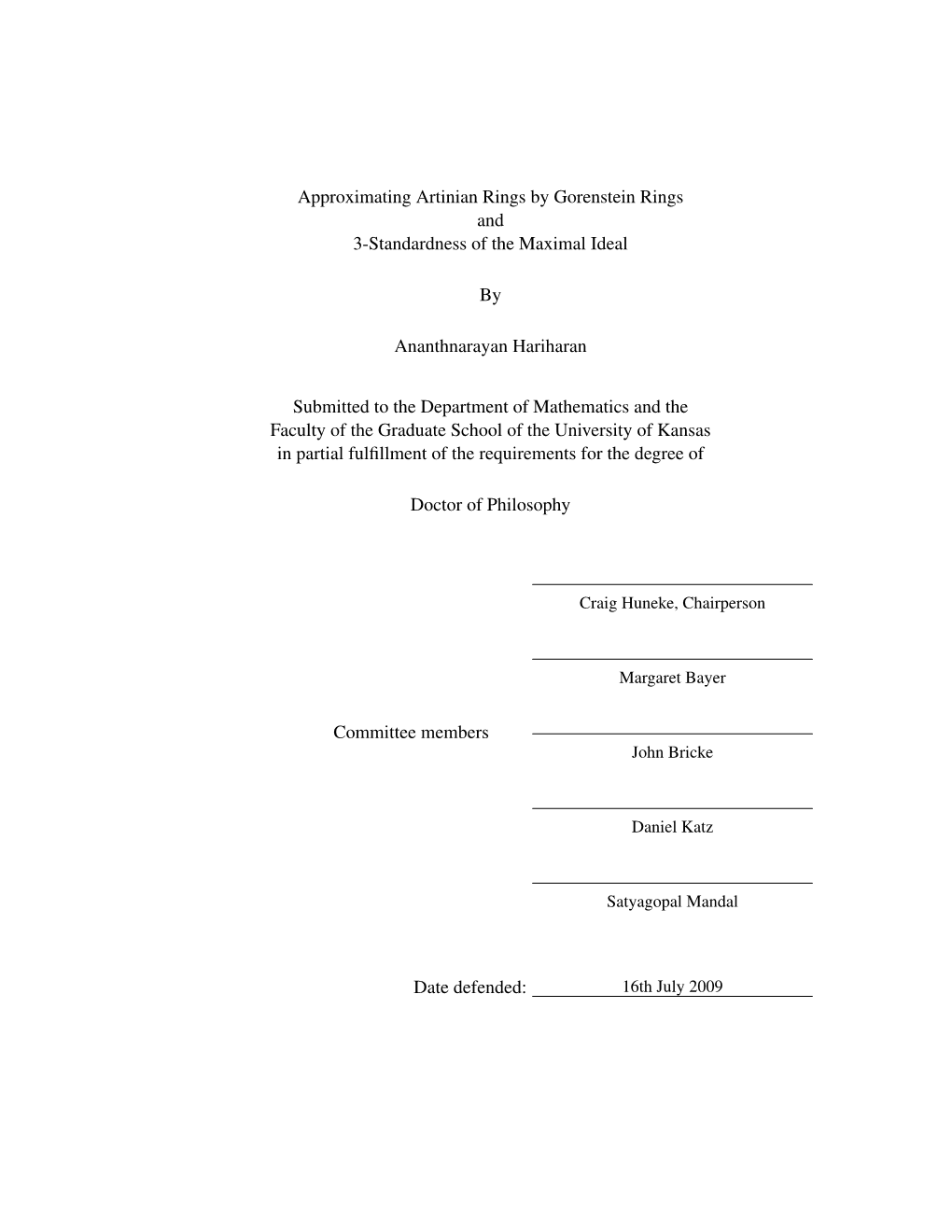 Approximating Artinian Rings by Gorenstein Rings and 3-Standardness of the Maximal Ideal