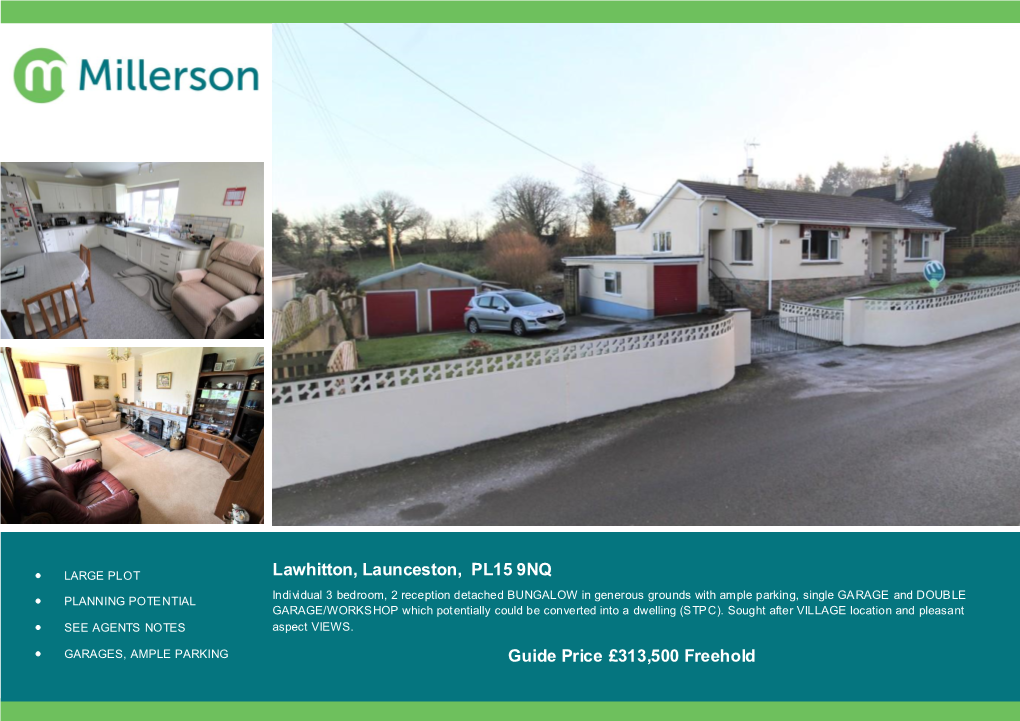 Lawhitton, Launceston, PL15 9NQ Guide Price £313,500 Freehold