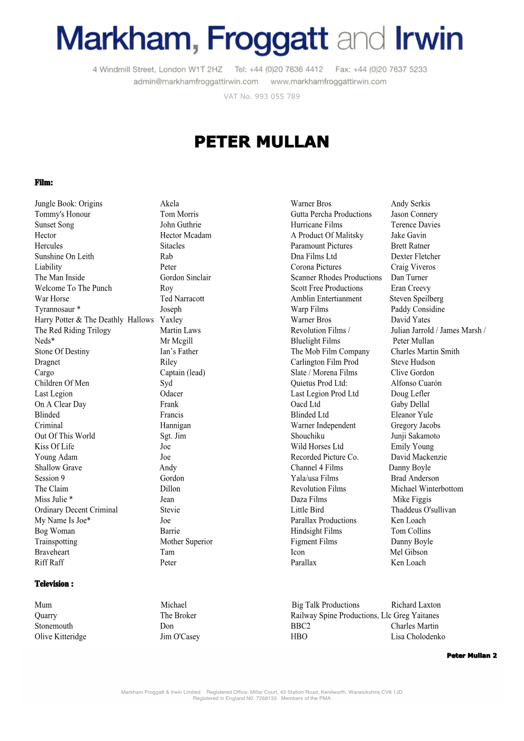 Peter Mullan