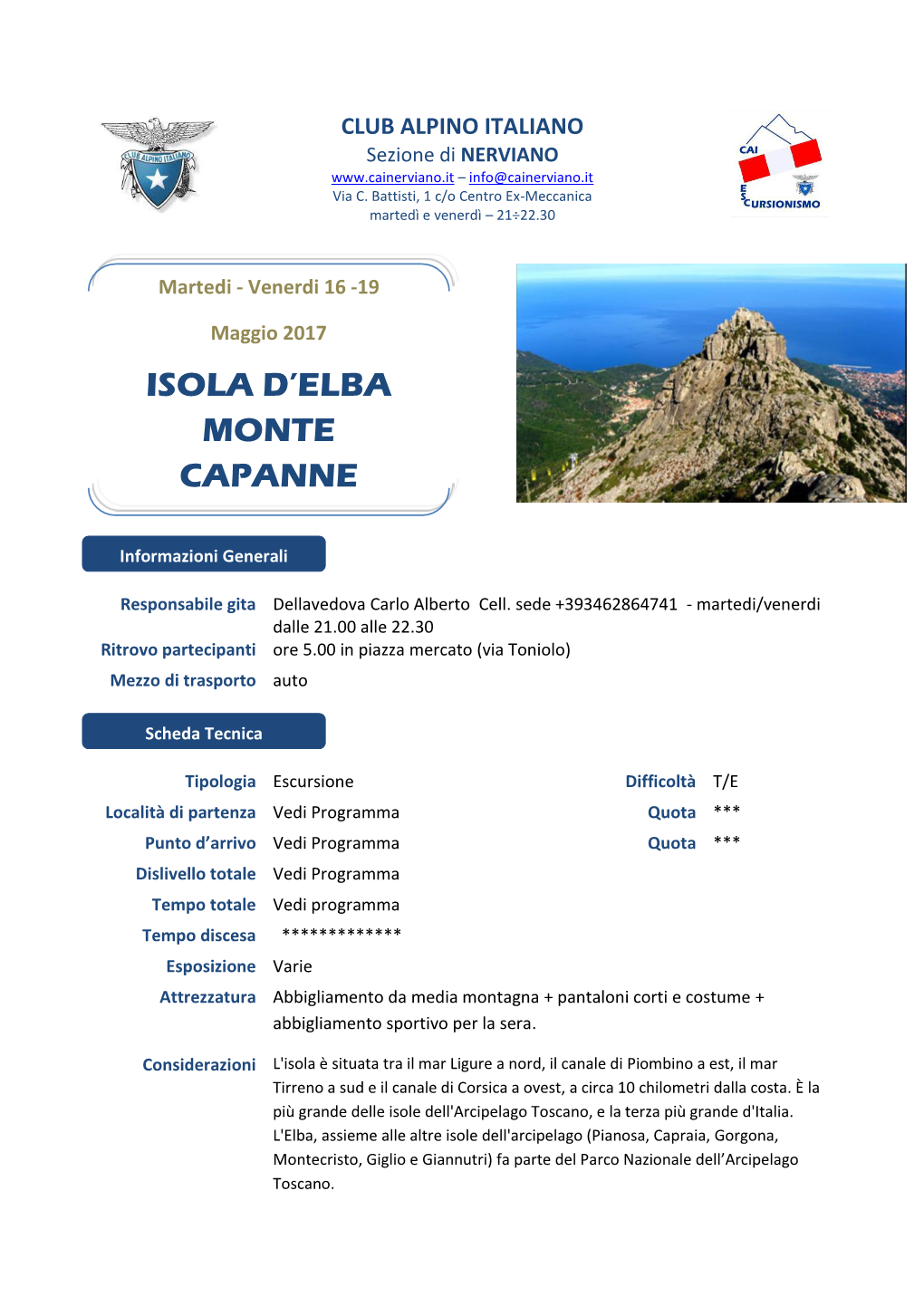 Isola D'elba Monte Capanne