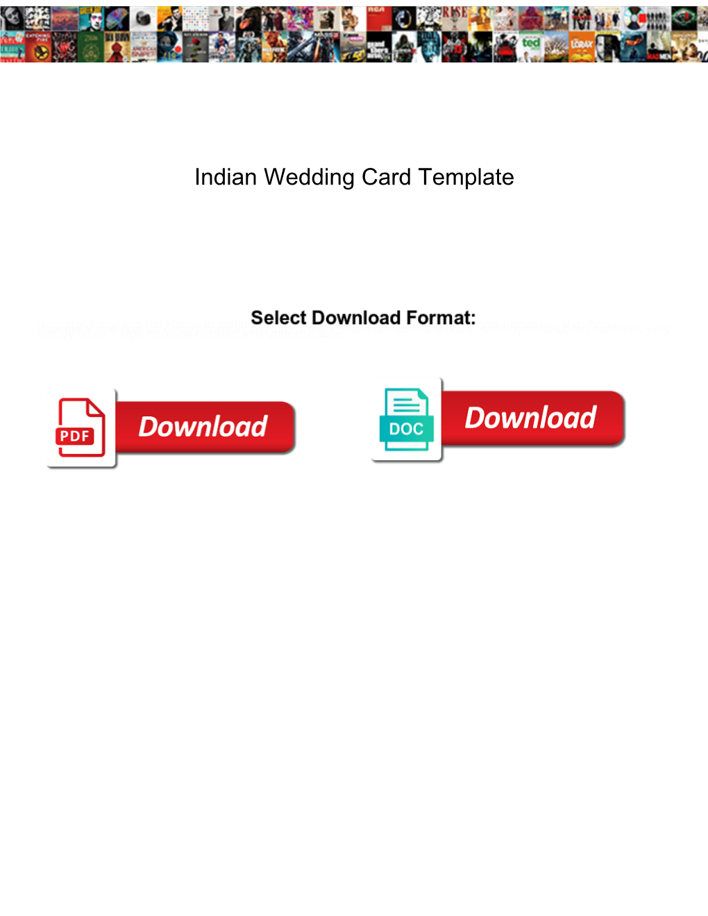 Indian Wedding Card Template