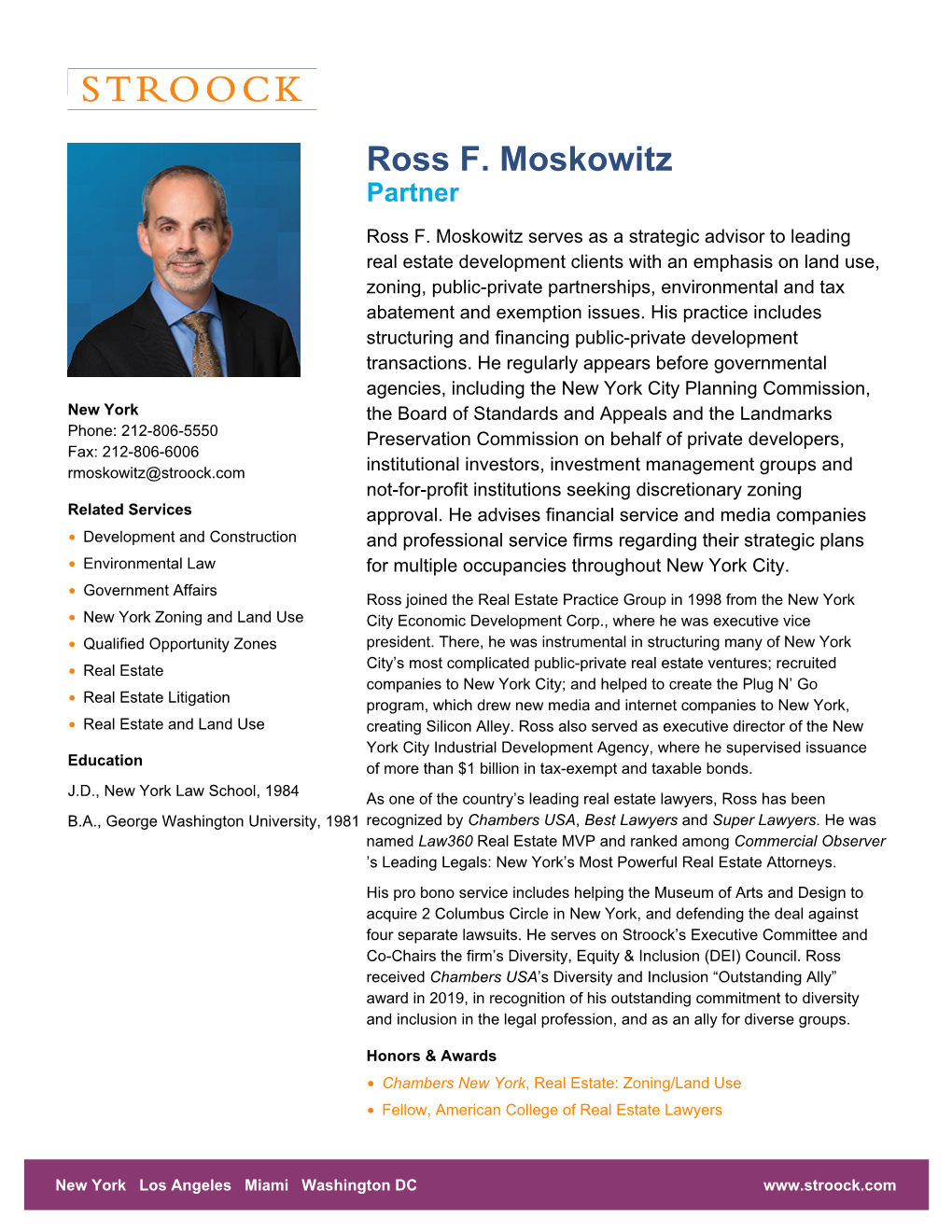 Ross F. Moskowitz