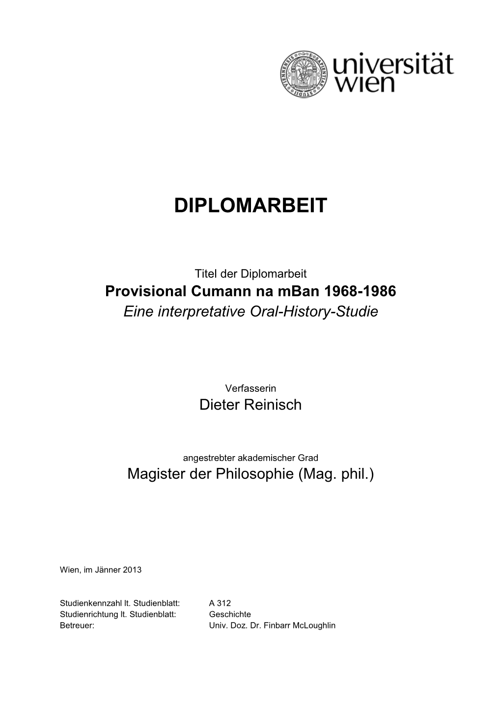 Diplomarbeit