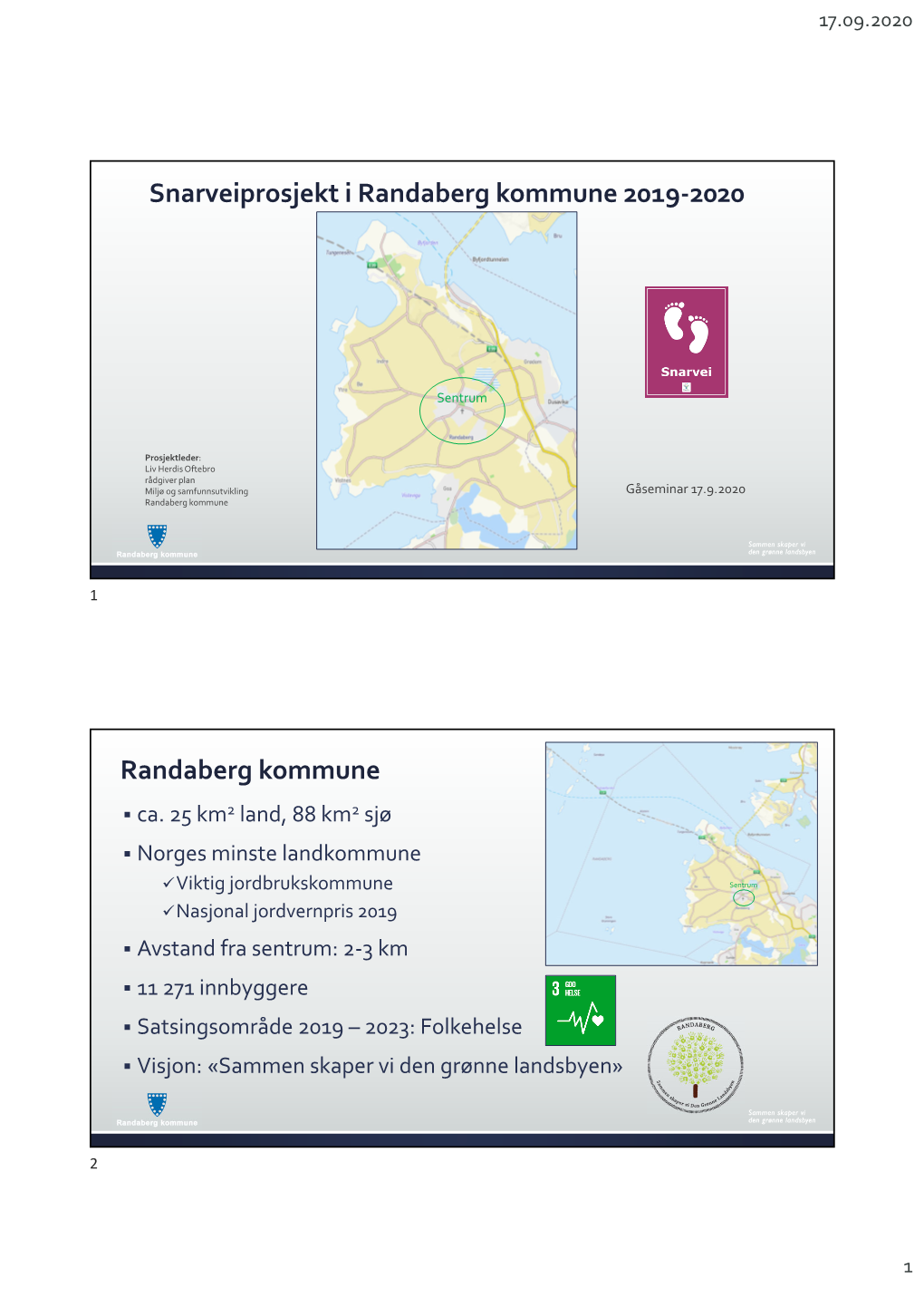 Snarveiprosjekt I Randaberg Kommune 2019-2020 Randaberg