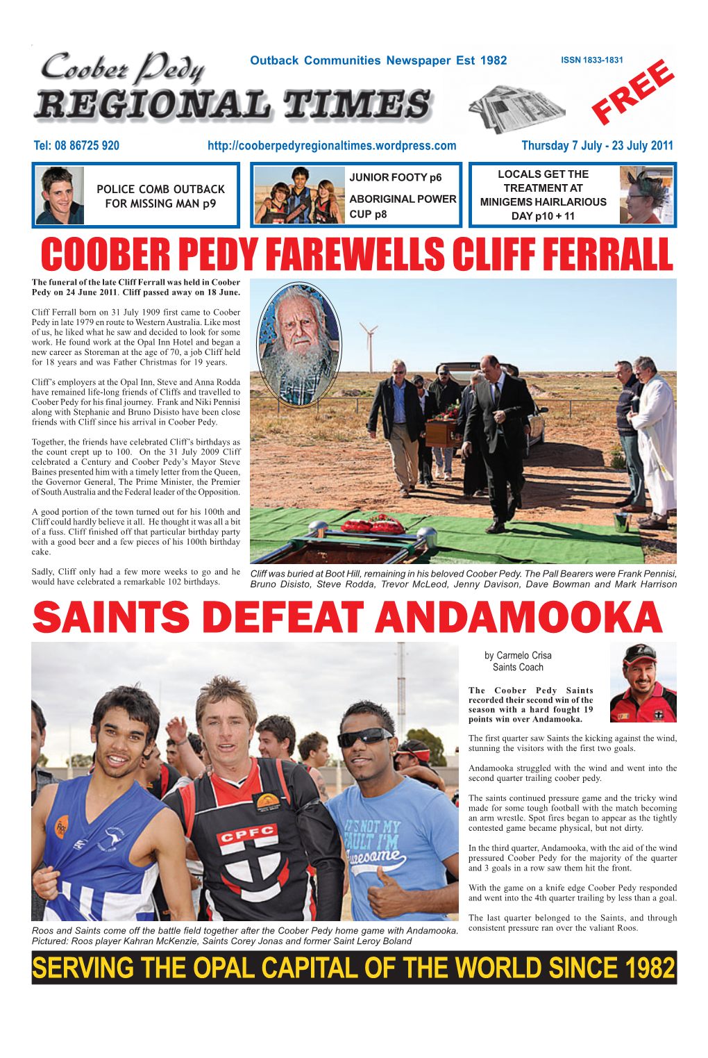 Coober Pedy Regional Times