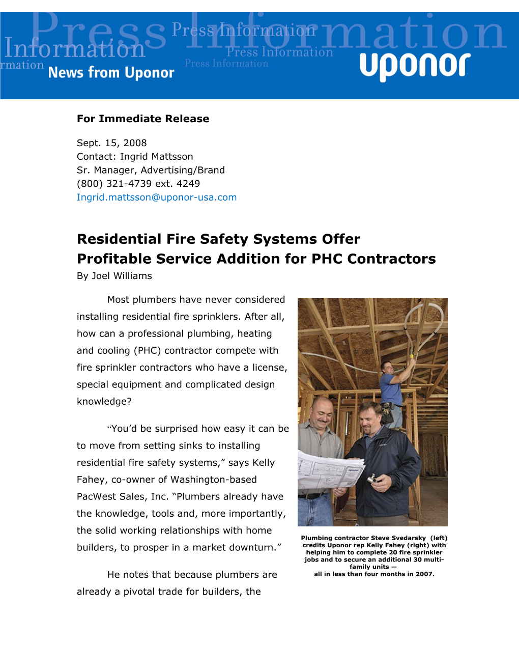 Residential Fire Safety Systems Offer Profitable Service Addition