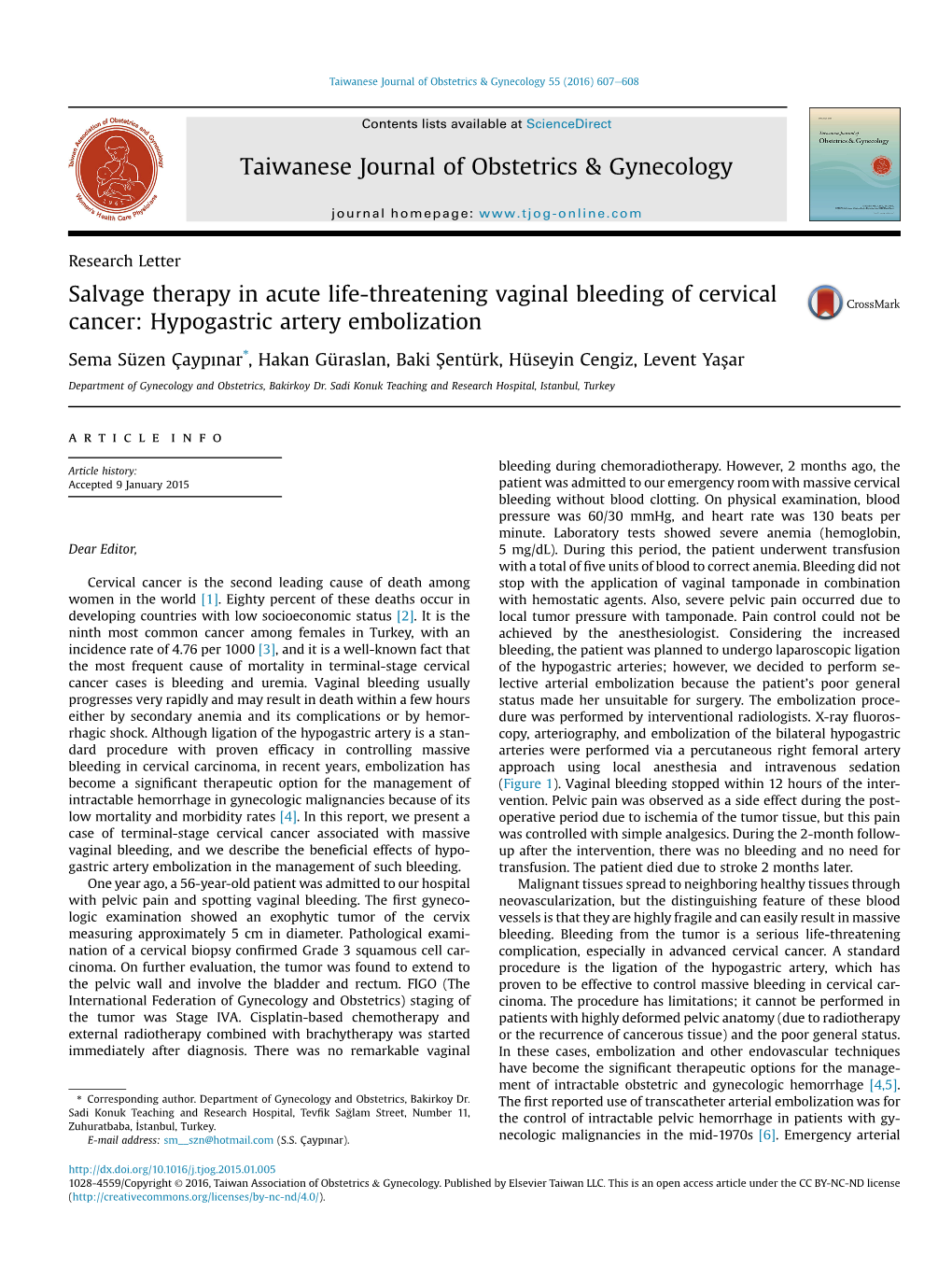 Hypogastric Artery Embolization