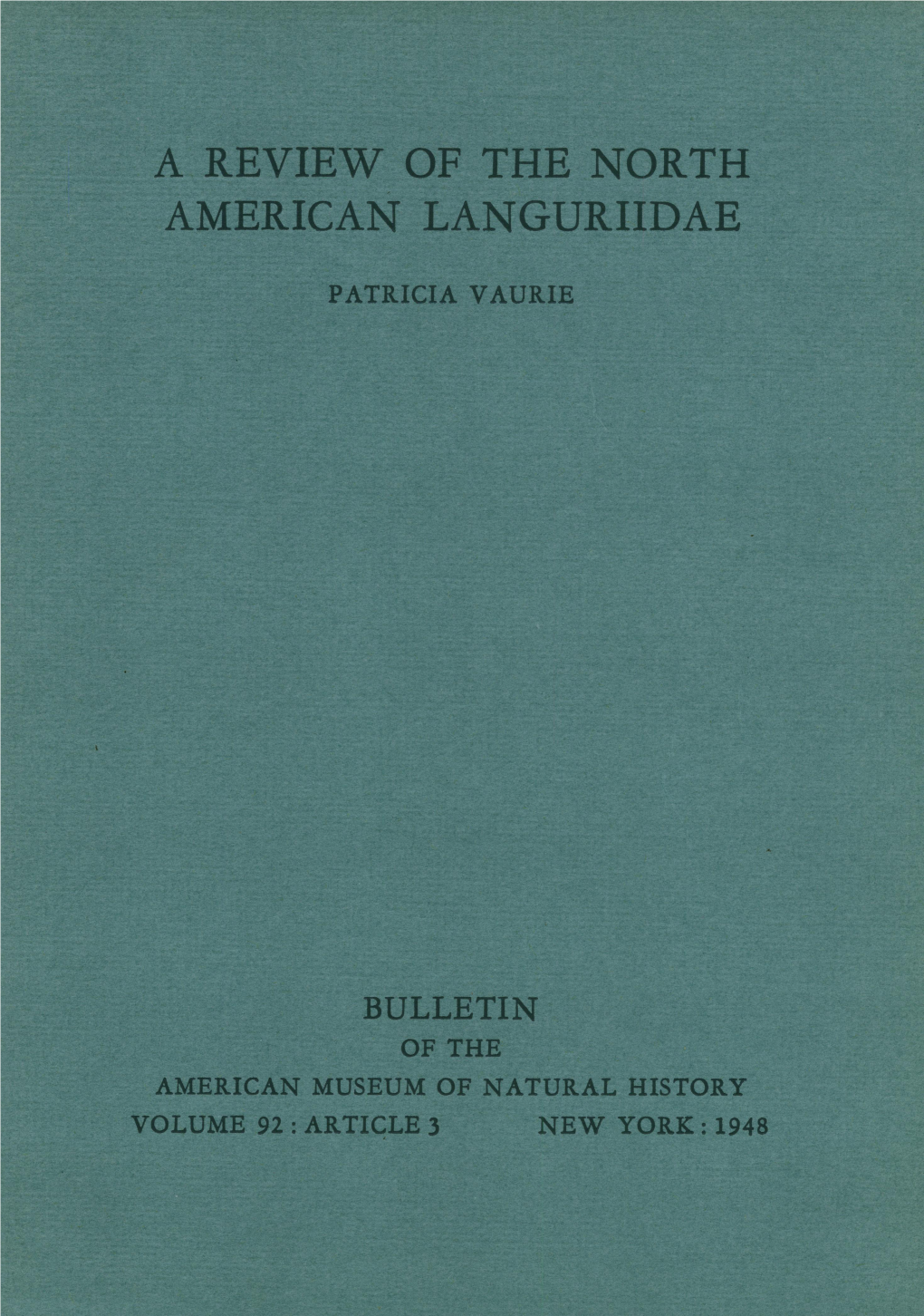 0 American Languriidae