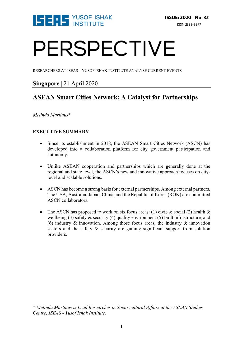 ASEAN Smart Cities Network: a Catalyst for Partnerships