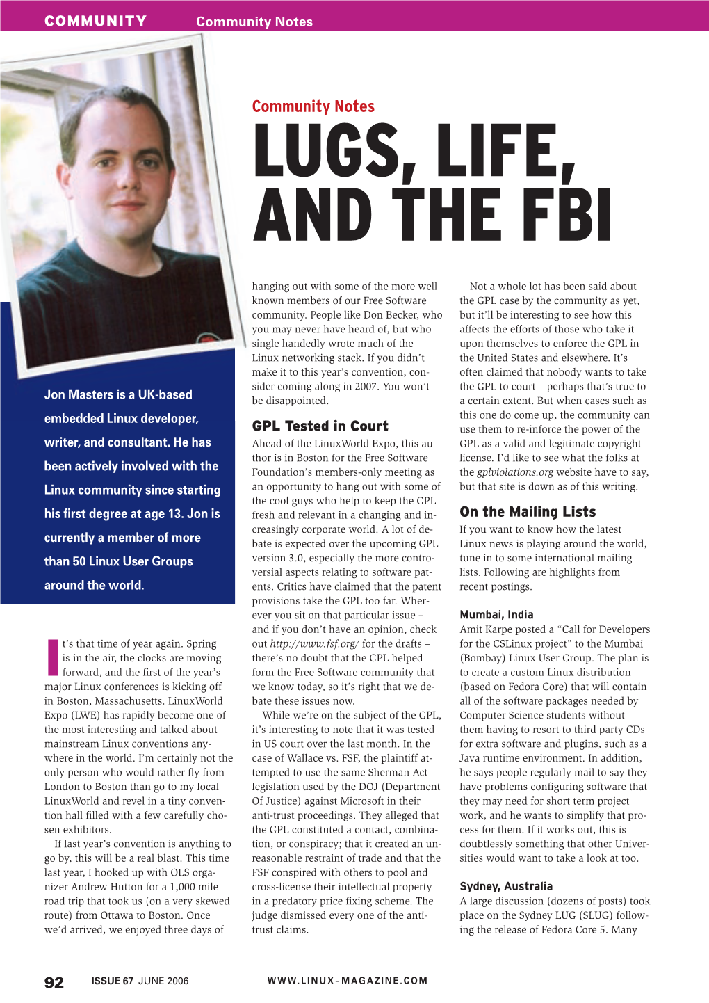 Lugs, Life, and the Fbi