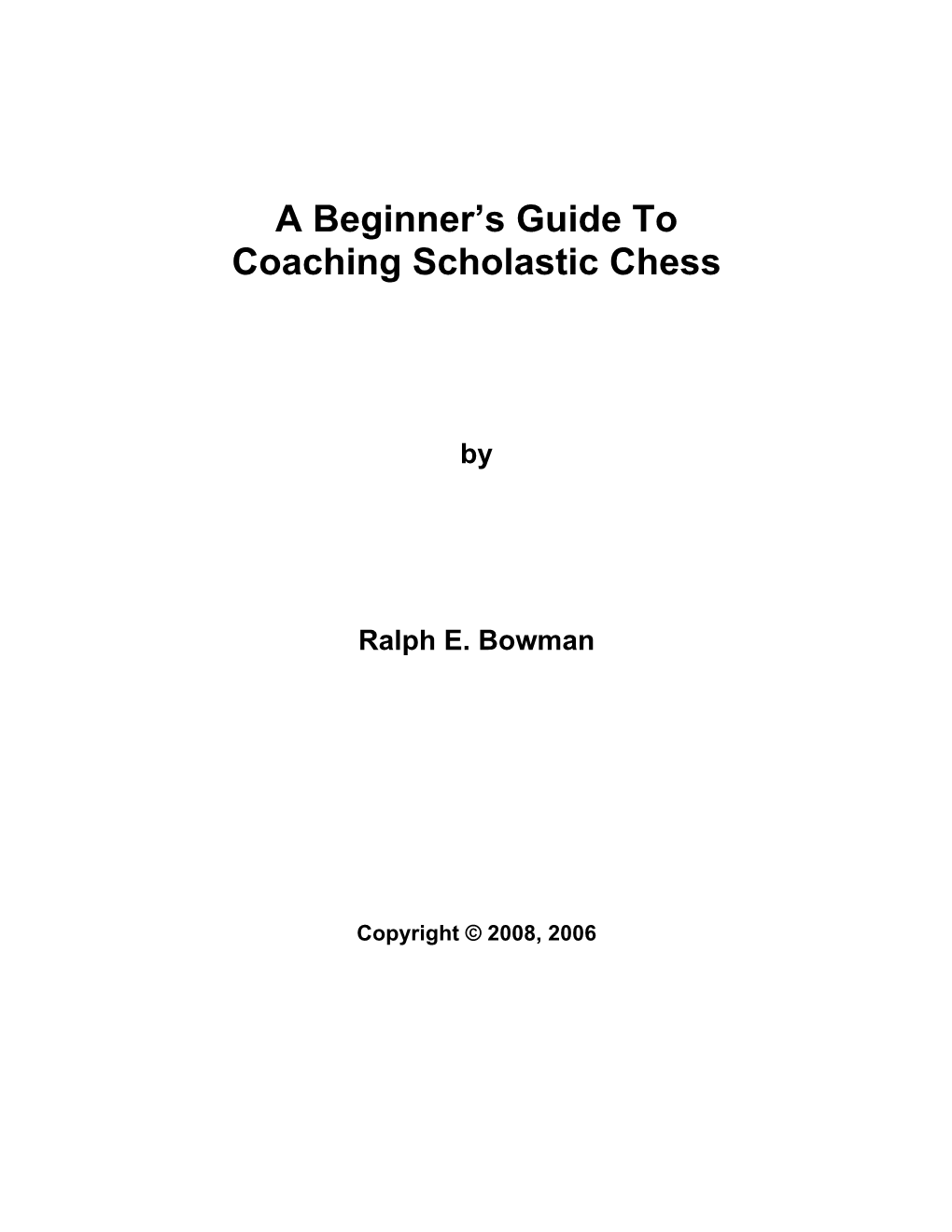 A Beginner's Guide To