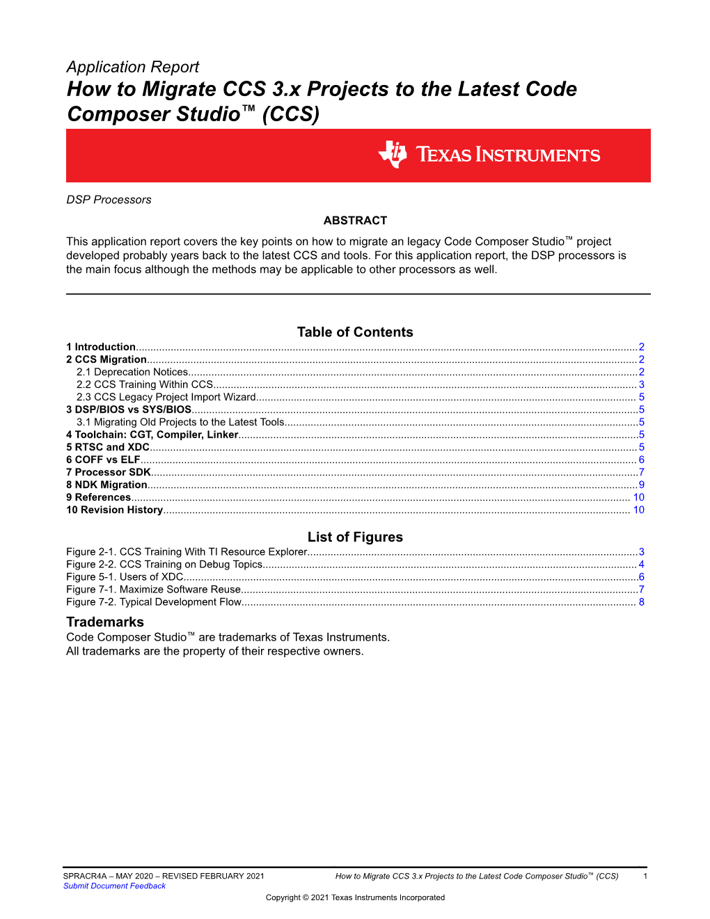 How to Migrate CCS 3.X Projects to the Latest Code Composer Studio™ (CCS)