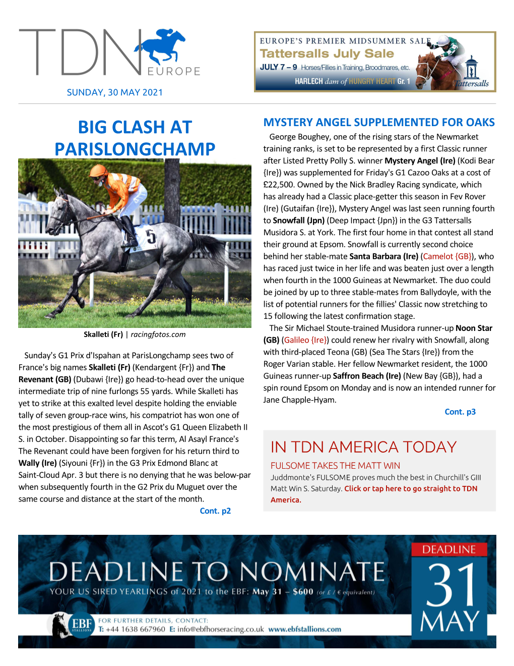 Tdn Europe • Page 2 of 12 • Thetdn.Com Sunday • May 31 2021