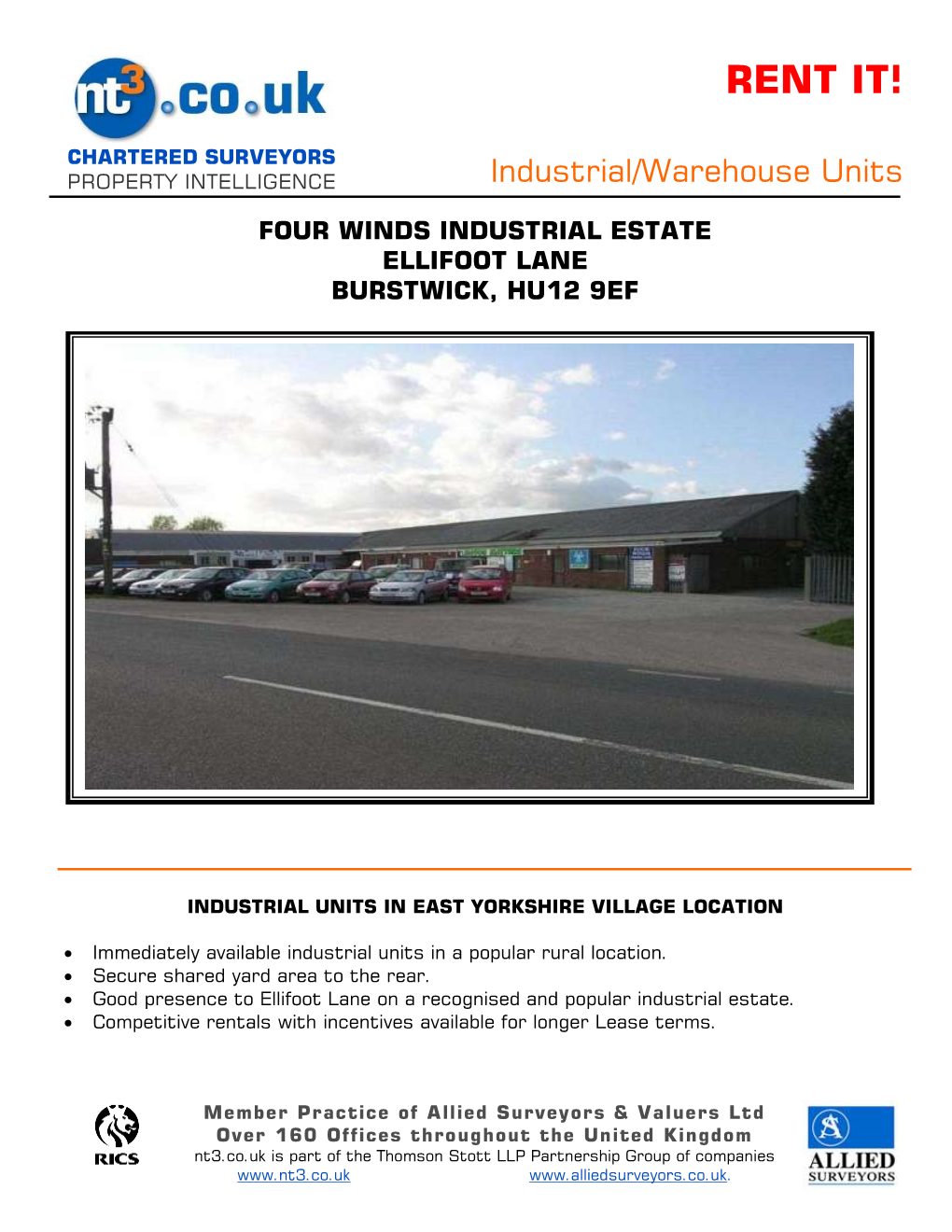 Four Winds Industrial Estate Ellifoot Lane Burstwick, Hu12 9Ef