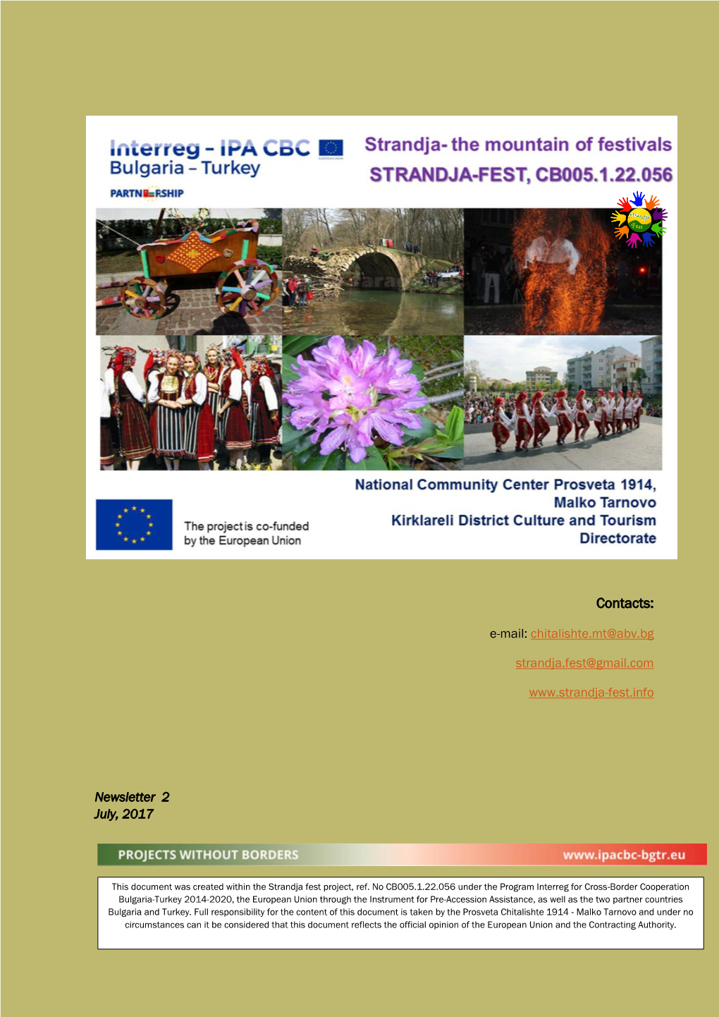 Strandja -The Mountain of Festivals (STRANDJA-FEST) CB005.1.22.056