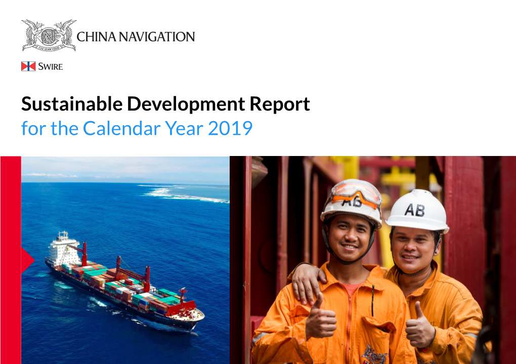 Sustainable Development Report for the Calendar Year 2019 Index 2