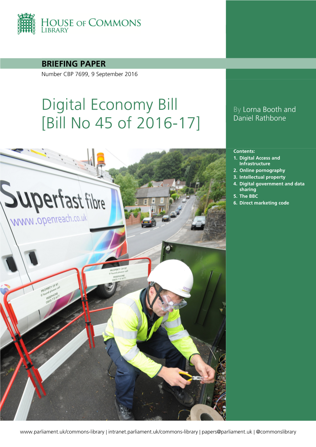 Digital Economy Bill by Lorna Booth And