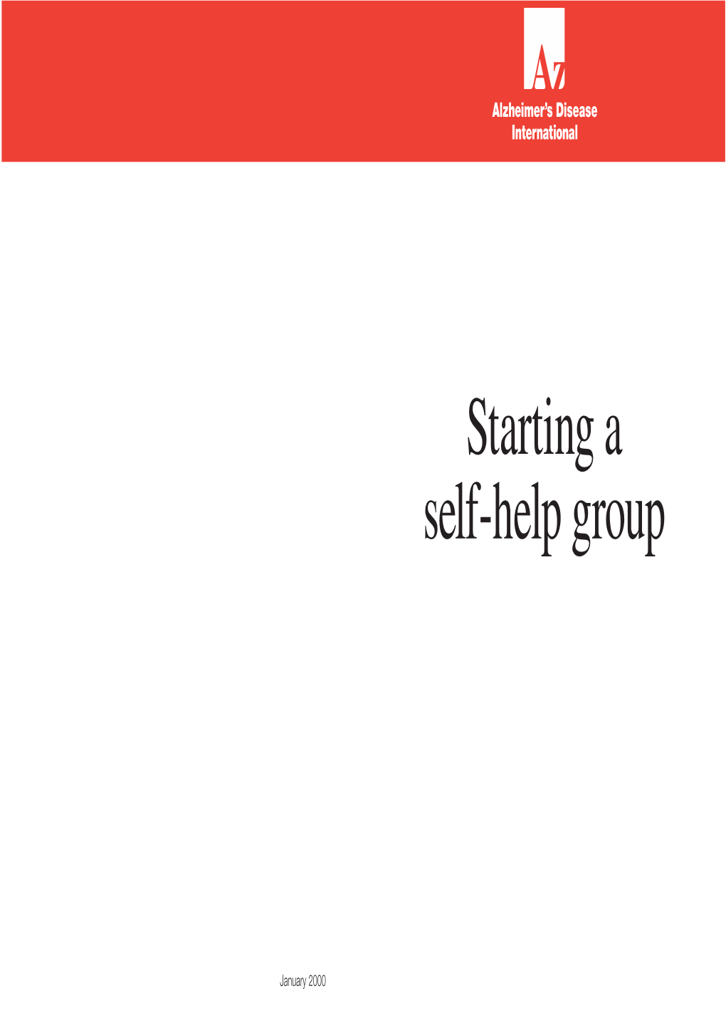 Starting a Self-Help Group