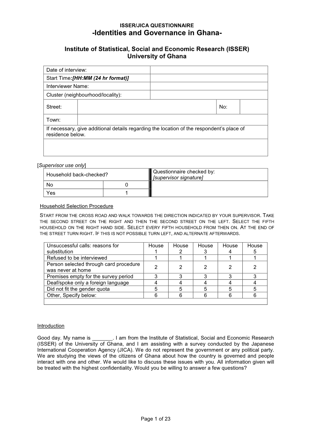 Crise Perceptions Questionnaire