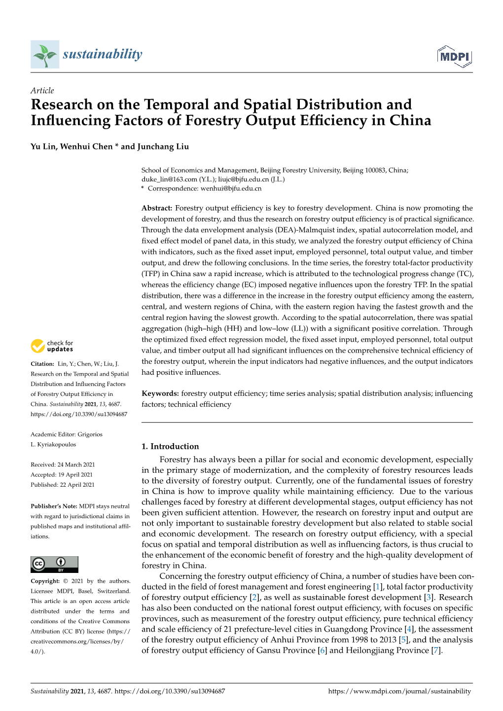 Research on the Temporal and Spatial Distribution and Influencing