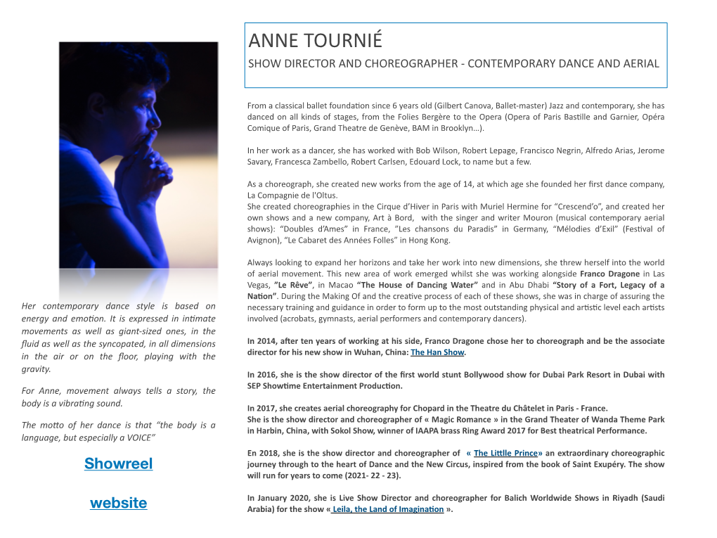 Anne Tournié CV 2020+ Ref