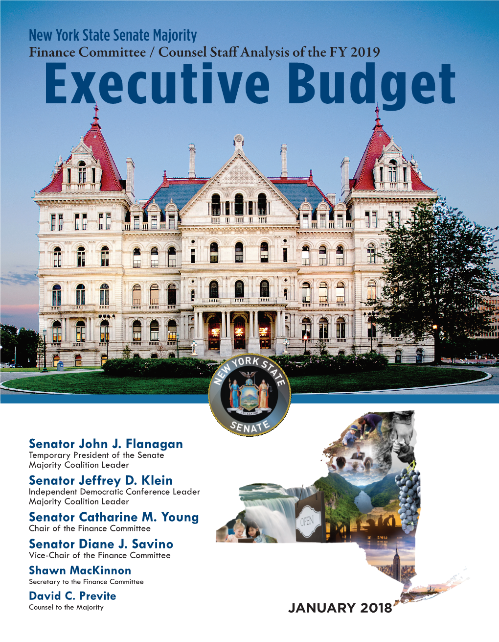 New York State Senate Majority Finance Committee / Counsel Staff Analysis of the FY 2019 Executive Budget