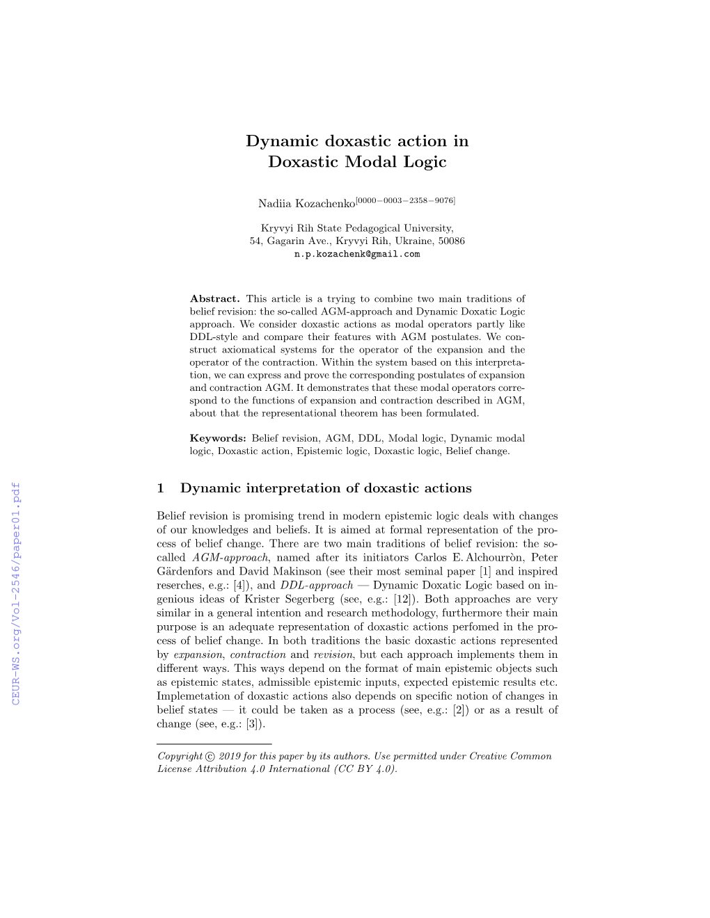 Dynamic Doxastic Action in Doxastic Modal Logic