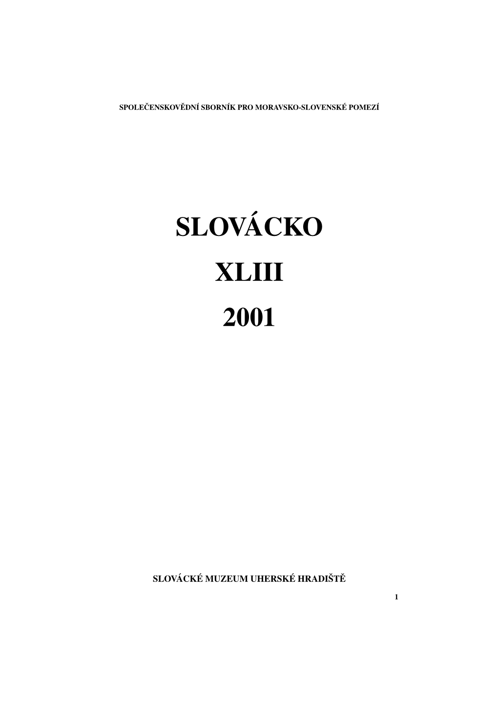 Slovácko 2001