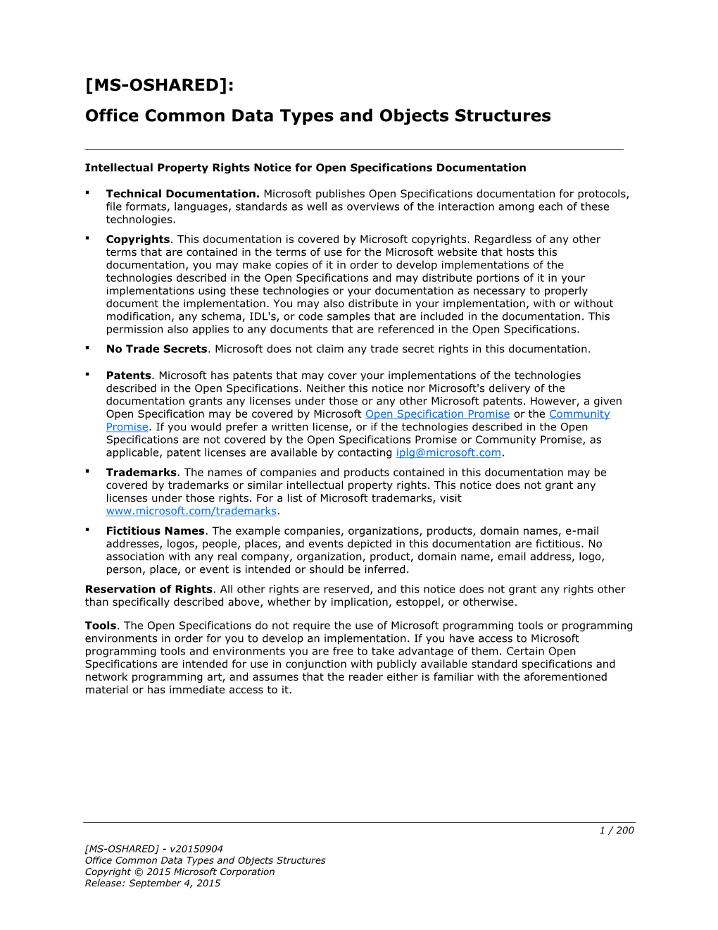 [MS-OSHARED]: Office Common Data Types and Objects Structures