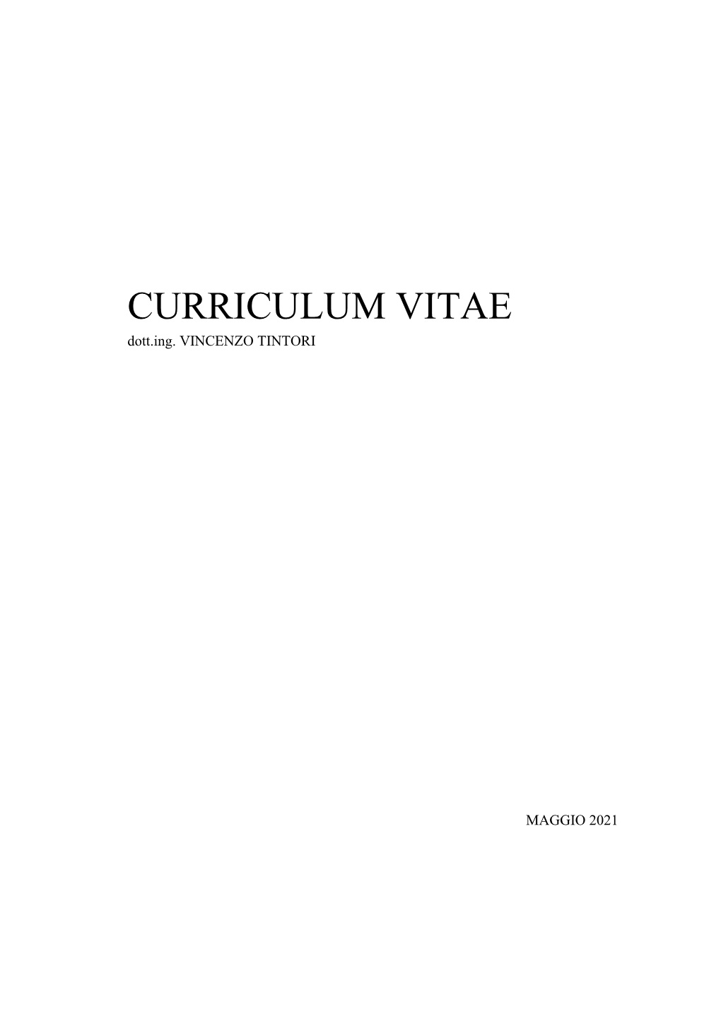 Curriculum Agg.To Maggio 2021.Pdf