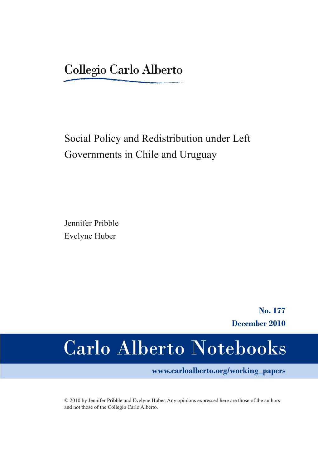 Social Policy and Redistribution Under Left Governments in Chile and Uruguay