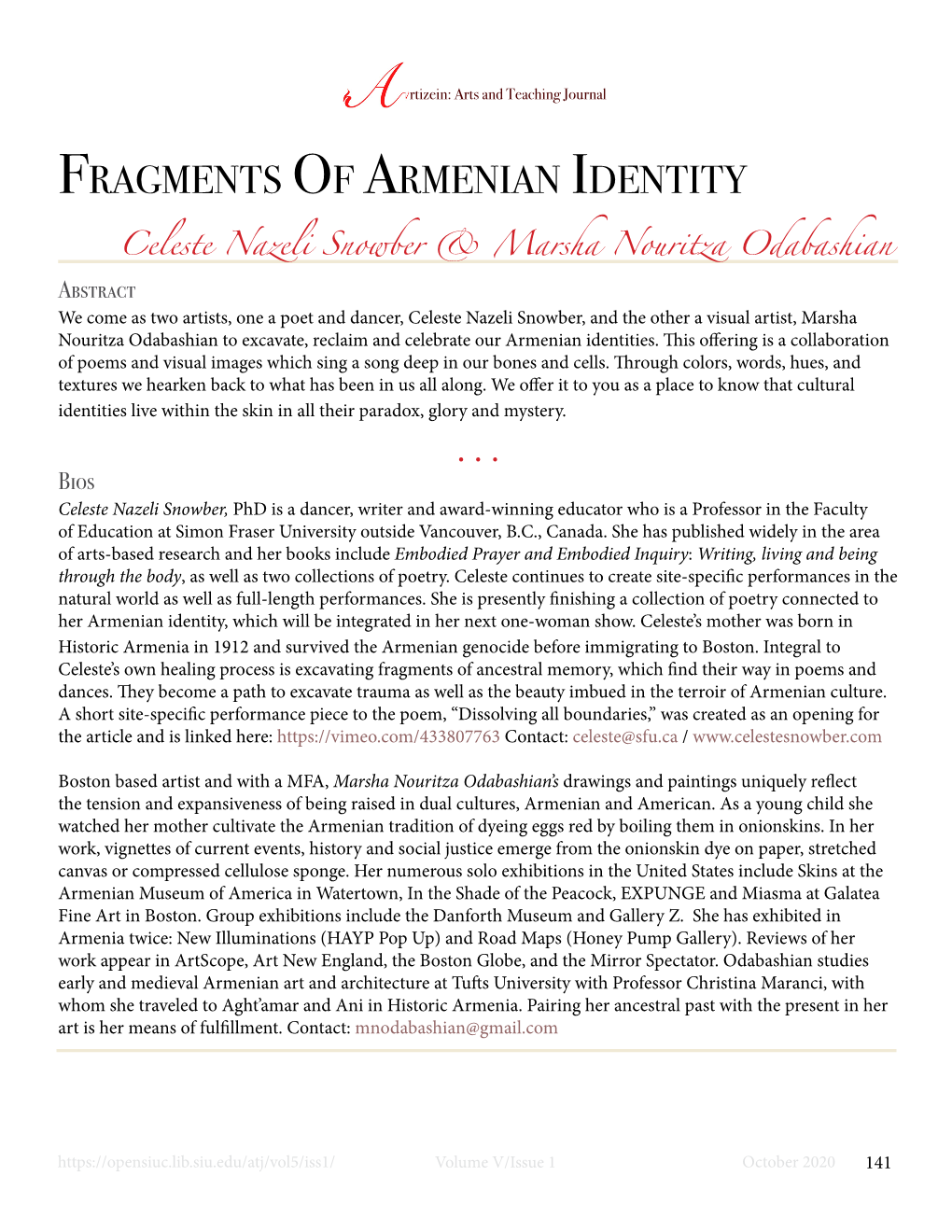 Fragments of Armenian Identity