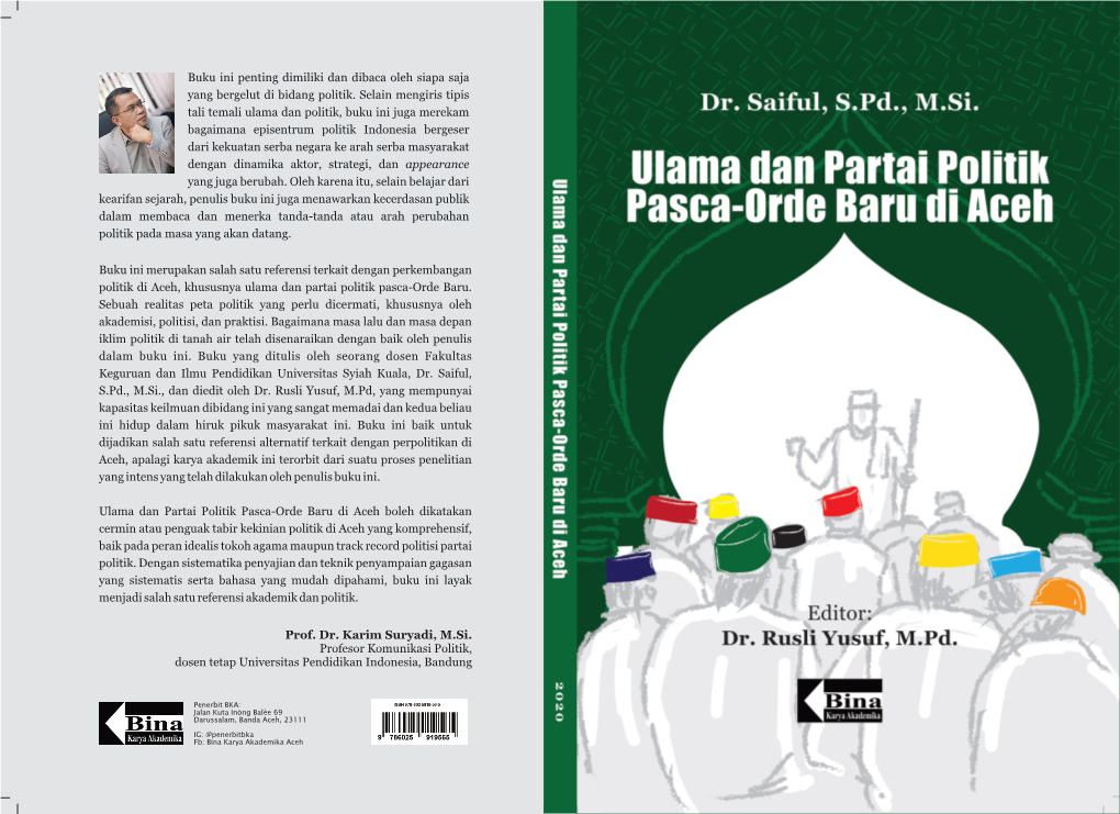 Prof. Dr. Karim Suryadi, M.Si. Profesor Komunikasi Politik, Dosen Tetap Universitas Pendidikan Indonesia, Bandung