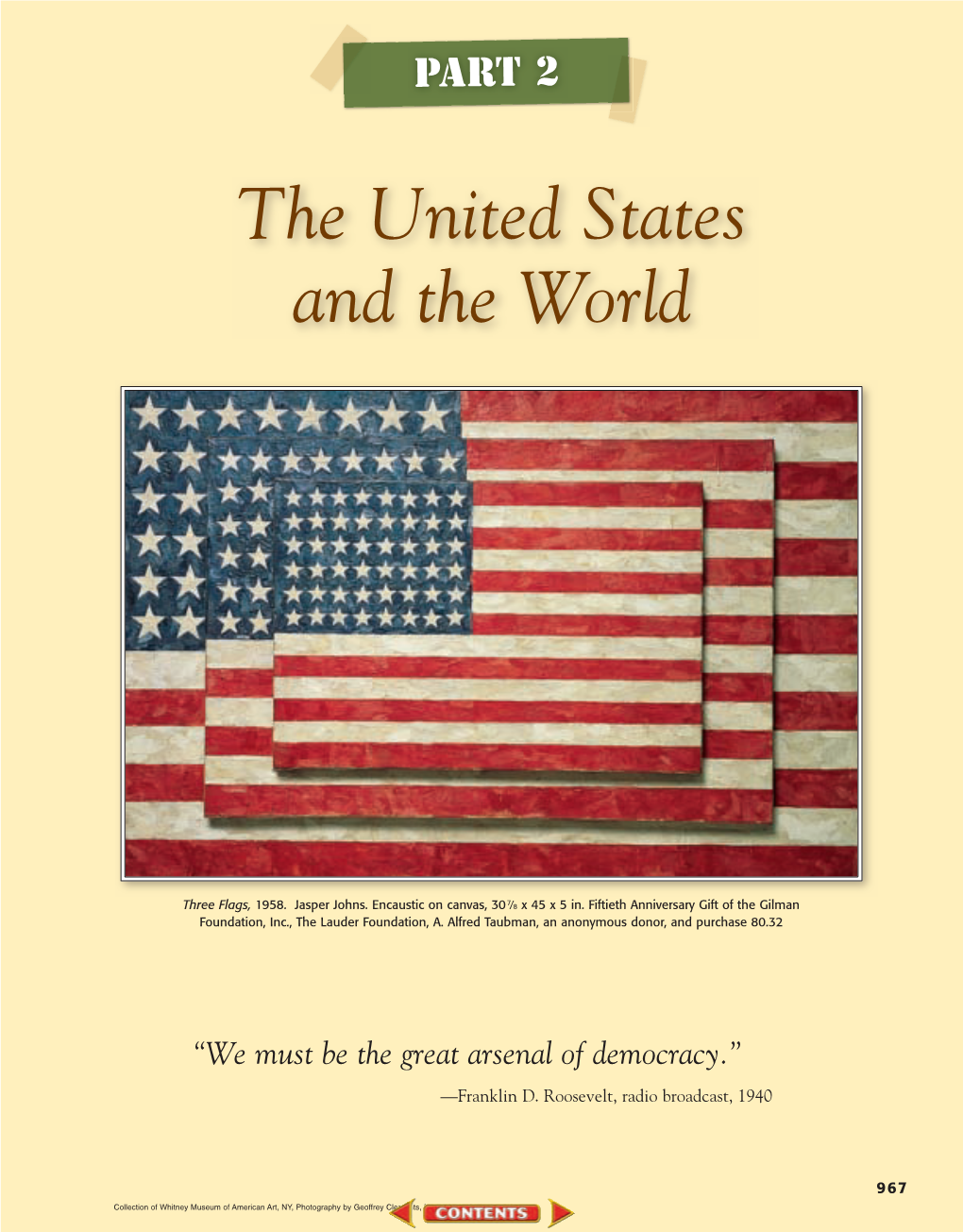 The United States and the World