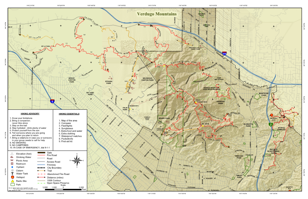 Verdugo Mountains L L a A